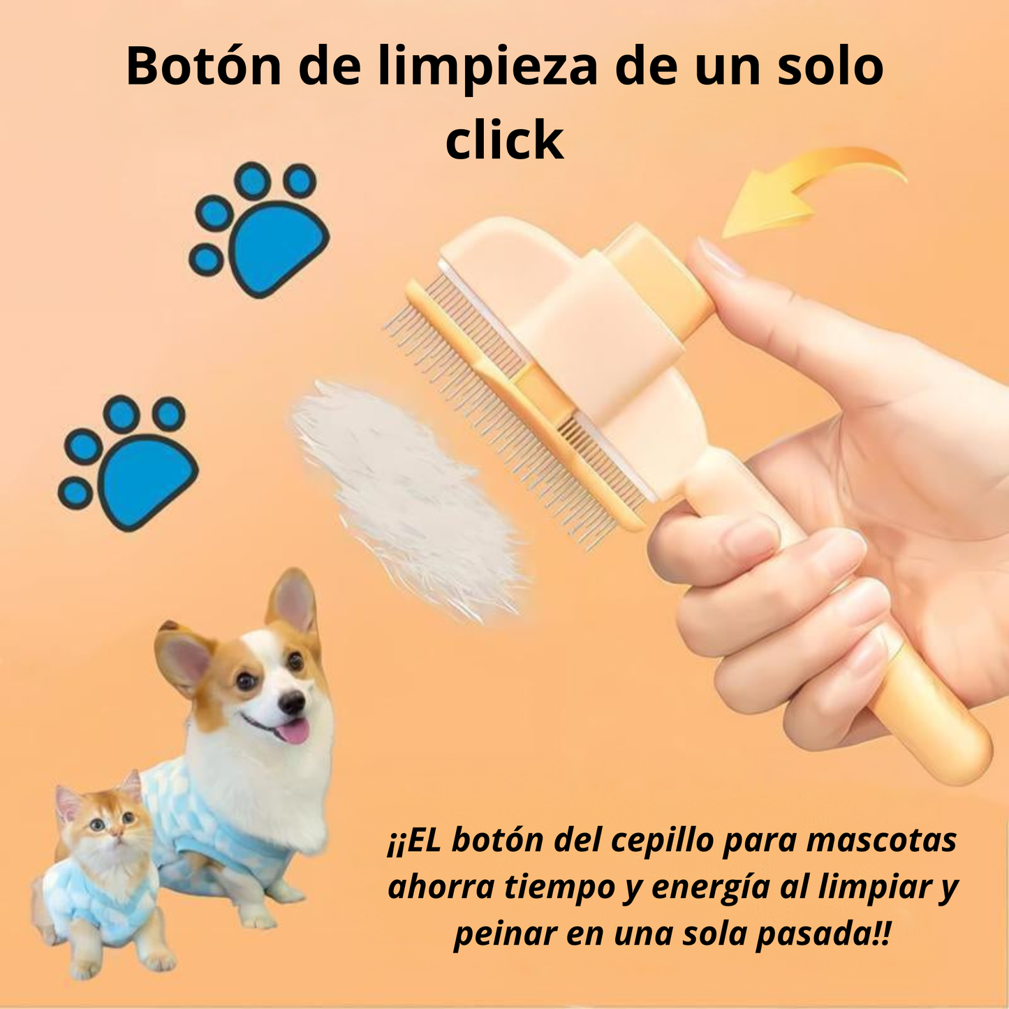2 Cepillos Quita-Nudos Reutilizables